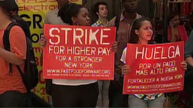 Fast-Food Workers Strike Over Minimum Wage