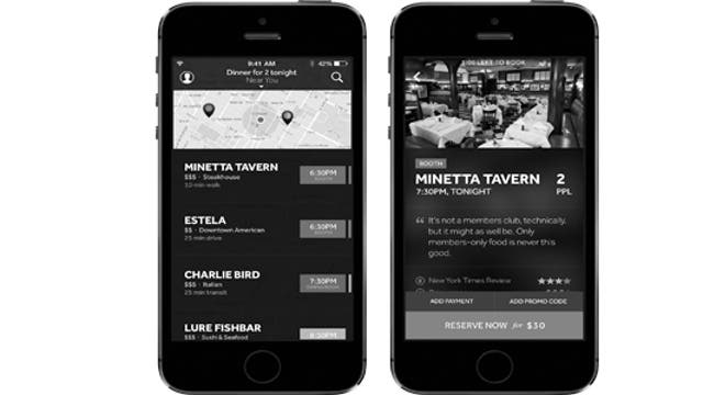 An app for getting into hot restaurants