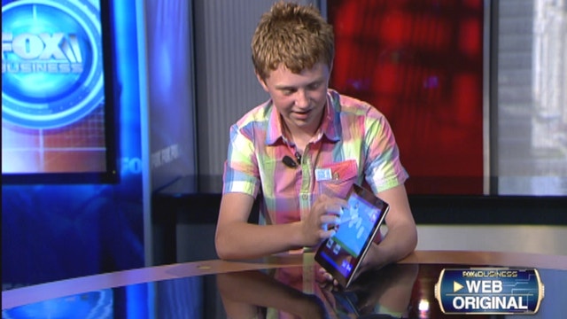 FOXBusiness.com’s Kate Rogers with 13-year-old app developer Jordan Casey on his early start as an entrepreneur.
