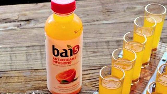 Low calorie, healthy drink infused with success