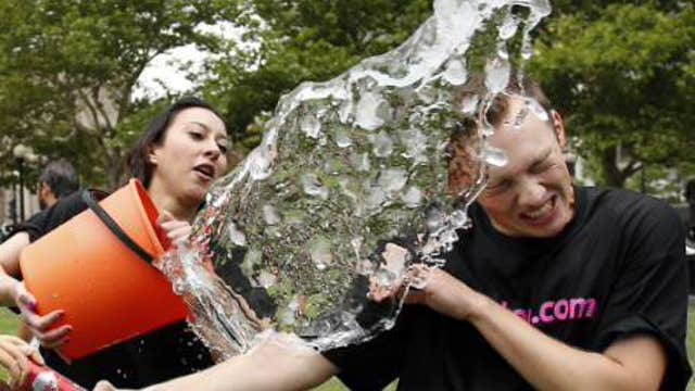 Raising awareness for ALS with the ice bucket challenge