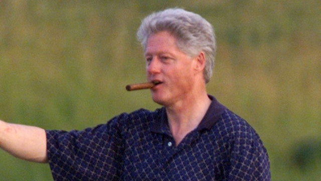 Why does Bill Clinton smoke $1,000 cigars if they are ‘dead broke’?
