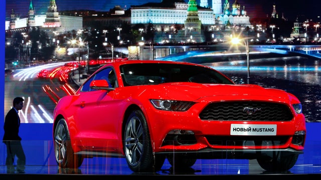 Ford Motor co-president of the Americas Joe Hinrichs on the new Mustang and the demand for sales in the auto industry.