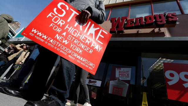 Fast-Food Workers Walk Out