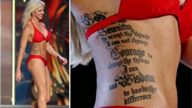 Miss America Contestant Crushes Pageant Stereotypes With Huge Ribcage  Tattoo- PopStarTats