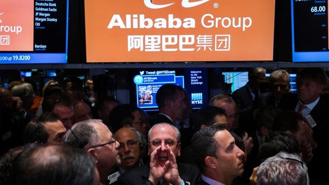 Alibaba marks biggest U.S. IPO in history