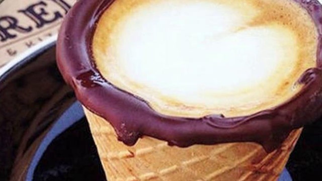 Café serves up edible coffee cup