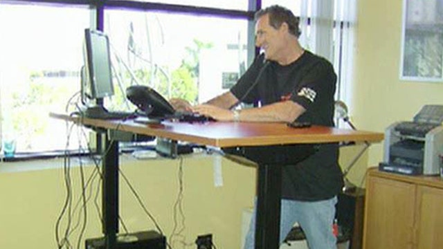 TreadDesk founder Jerry Carr on his company’s treadmill desks.