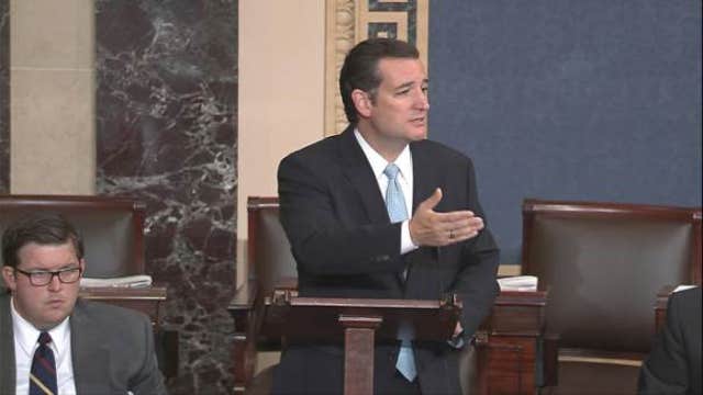 Cruz still speaking in Washington