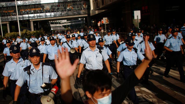 Hong Kong pro-democracy protests a drag on global markets