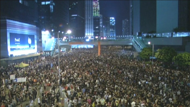 Hong Kong protests weigh on the markets