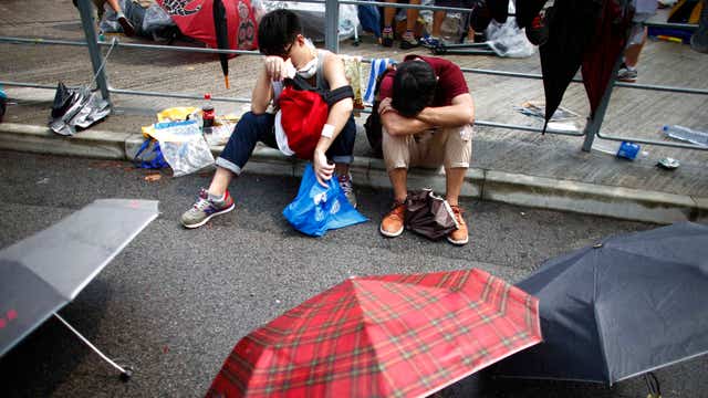 Pro-democrat protests in Hong Kong enter eighth day