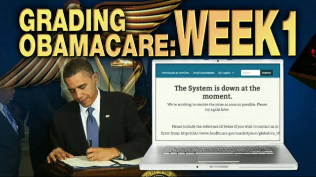 ObamaCare Report Card: Week One