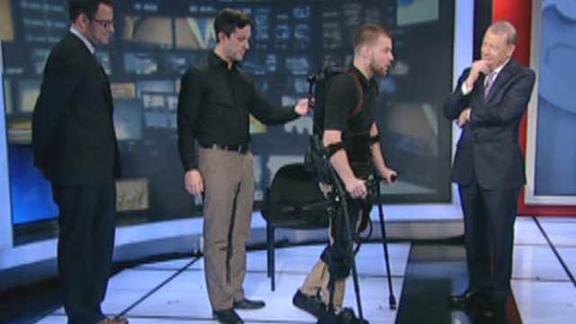 Paralyzed man walks again with help of bionic suit