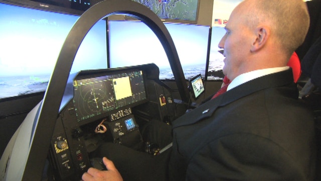 Inside the cockpit of an F-35