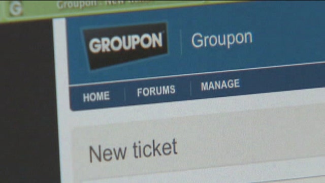 Groupon shares get boost from record holiday weekend