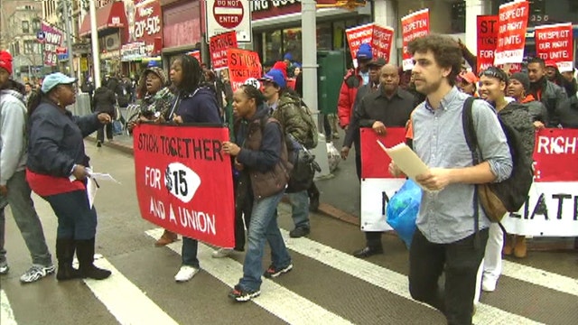 Fast-food worker on why he joined the strike for higher pay