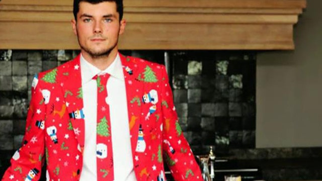 Move over ugly Christmas sweaters, suits are taking over