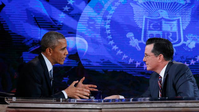 Obama and Colbert face off