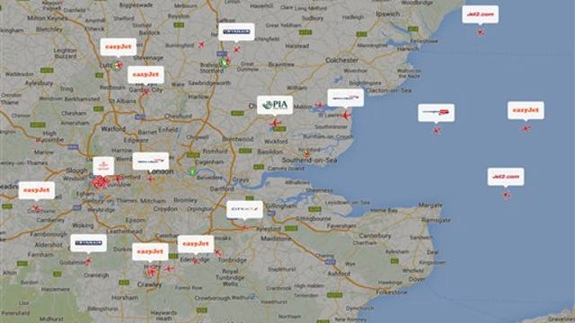 London’s Heathrow says no flights landing or taking off