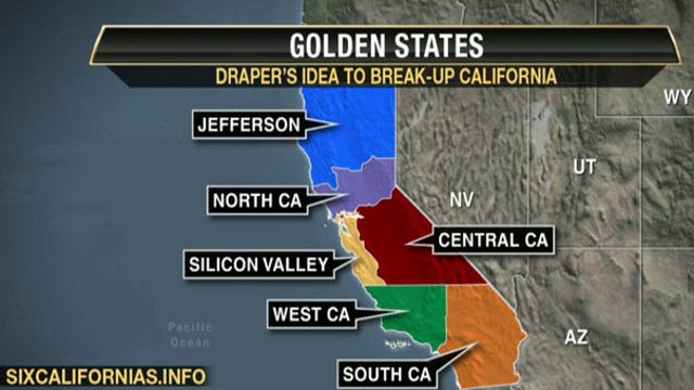 Break up California into 6 states?