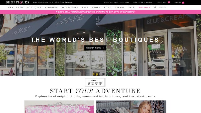 Boutique shopping hits the web