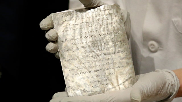 Time capsule dating back to 1795 opened in Boston