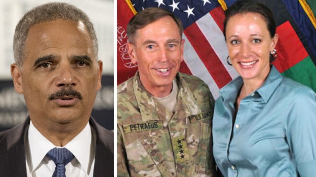 Holder says highest levels of DOJ will decide Petraeus' fate