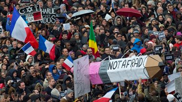European leaders join marchers in Paris unity rally