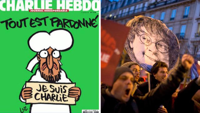 Charlie Hebdo returns with defiant cover