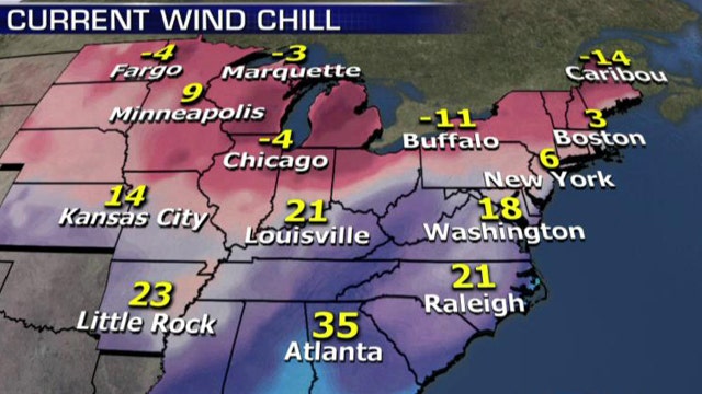 National forecast for Wednesday, January 14