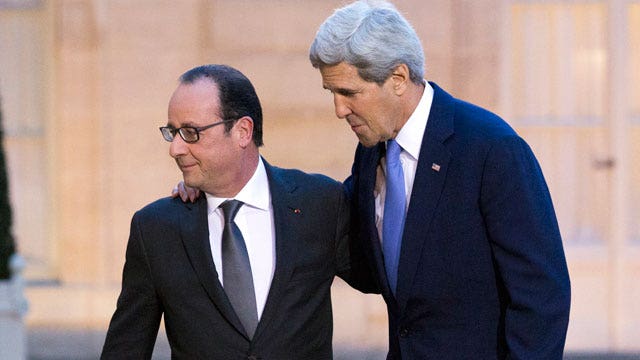 Kerry's 'big hug' mocked: 'Our policies are wretched'
