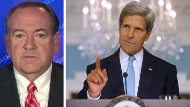 Mike Huckabee on why John Kerry's diplomacy is embarrassing