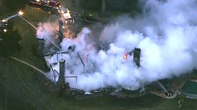 6 people missing after huge mansion fire in Maryland