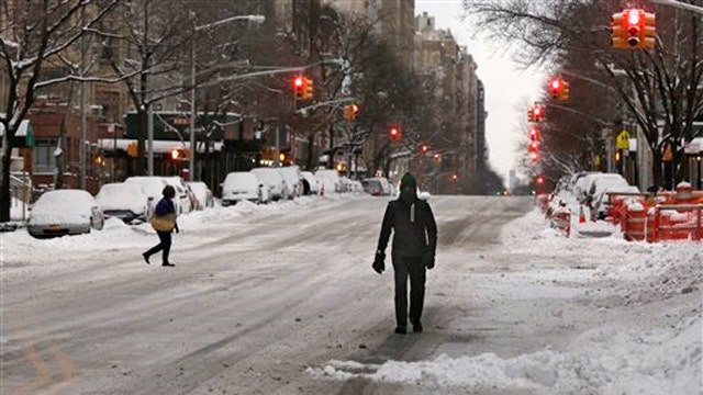 New York City escapes the worst of the snowstorm