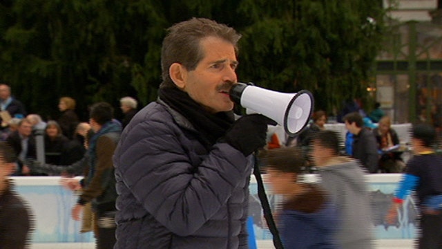 What happens when John Stossel tries to direct ice skaters?