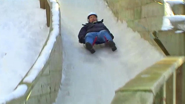 FBN's resident daredevil Jeff Flock vs. the luge