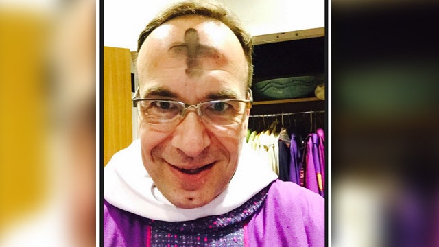 Priests post #ashtag selfies for Ash Wednesday 