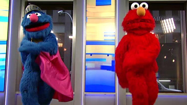 Elmo and Grover on 'Fox & Friends'