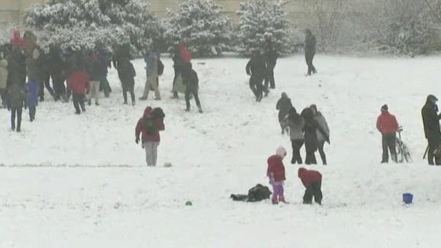 'Sled-in' on Capitol Hill to protest sledding ban