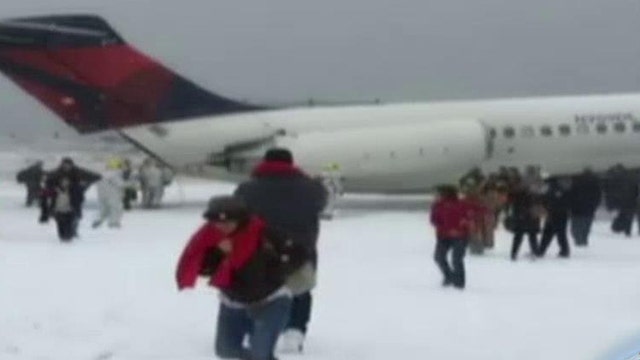Passengers, crew safely evacuated after jet skids off runway