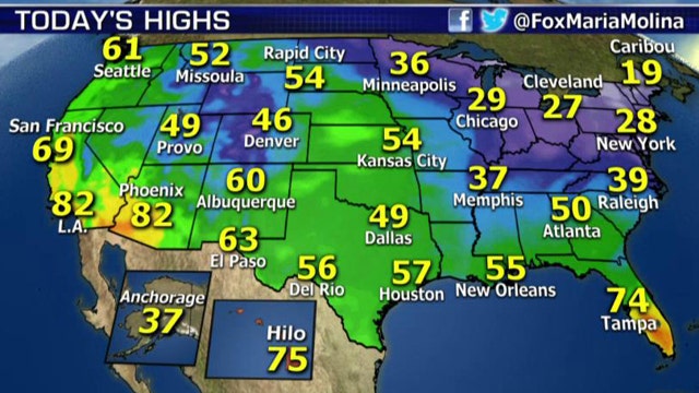 National forecast for Friday, March 6