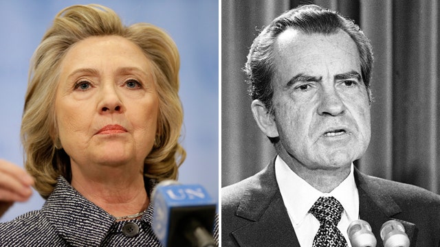 Hillary Clinton drawing comparisons to Nixon: fair?