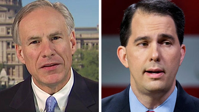 Texas governor Greg Abbott on border tour with Scott Walker