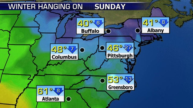 National forecast for Sunday, March 29