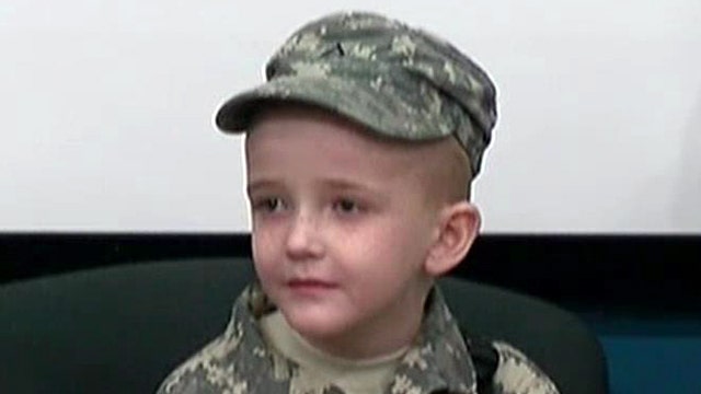 Texas National Guard has brave new 8-year-old recruit