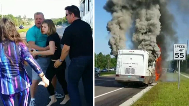 Fox Flash: Man rescues family from burning RV