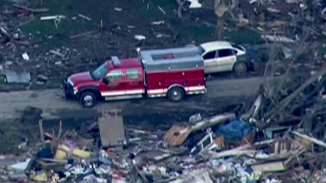 Sheriff learns home destroyed by storm, goes 'back to work'