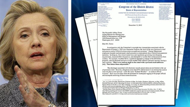 Letter shows Hillary was asked about personal e-mail in 2012