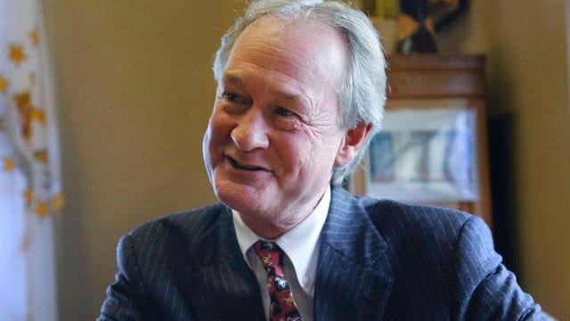 Alan Colmes and Gov. Lincoln Chafee 